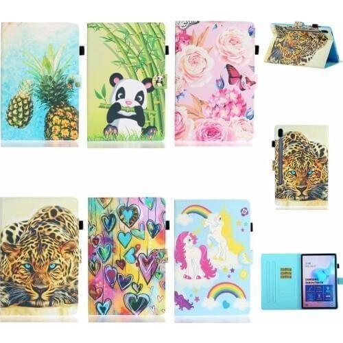Leather PU Smart Cover For Galaxy Tab S6 10.5 Tablet Cartoon Case For Samsung Galaxy Tab S6 10.5 T860 T865 2019 10.5" Case