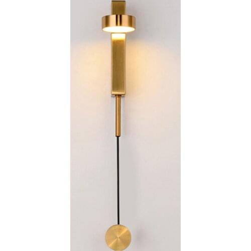 Nordic Creative Foyer Sconce Light 9W LED Rotatable Dimmable Wall Lamp for Bedside Aisle Corridor Long Pole Study Bedroom Hotel