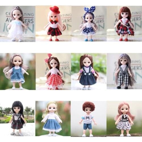 15 Beautiful 16 CM Dolls Are Sold With Dolls Clothes Accessories For Birthday Girls Toy Gifts