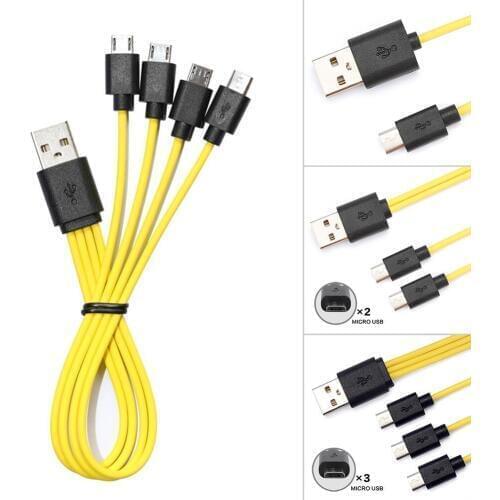 ZNTER Battery Multifunctional 4-for-1 Data Cable Charging Cable Android Data Cable Micro USB Interface Charging Cable