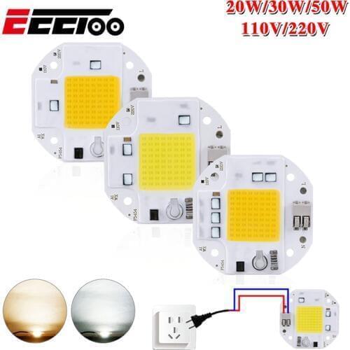 COB LED Chip 220V 110V Diode 50W 30W 20W COB Lamp Bead DIY LED Chip For Floodlight Spotlight Solderless Light Bulb Lampada LED