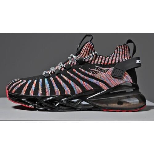 Camouflage Blade Cushioning Men Sneakers Male Running Sock Shoes Breathable Non-Slip Zapatillas De Hombre High Quality Footwear