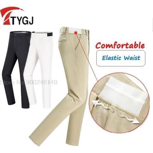 2021 Golf Pants Men Waterproof Full Long Trousers Thicken Warm Sports Trousers High Elastic Run Tennis Casual Golf Pants