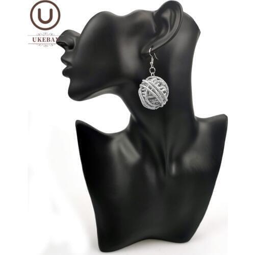 UKEBAY New Alloy Luxury Earrings For Women Fashion Jewelry Handmade Bohemia Ball Pendant Earring Party Ear Accessories Gothic