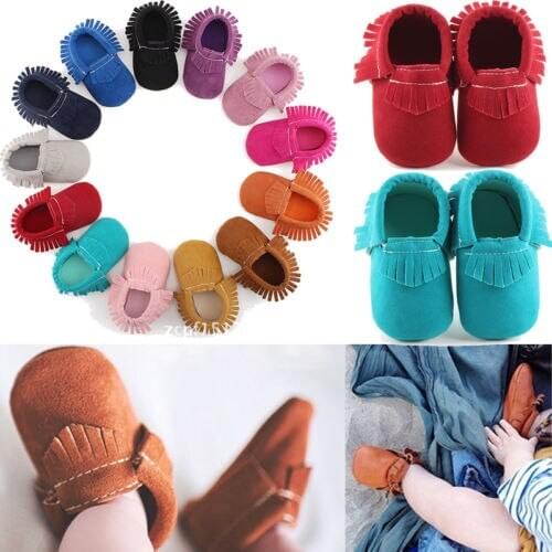 Baby Shoes Newborn Infant Baby Girl Boy Soft Sole Toddler Moccasin Crib Shoes Prewalker