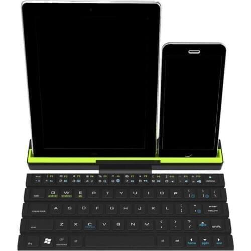 Universal Wireless Bluetooth Keyboard With Holder Roll Up Quick Response 252*46.8*28.8mm Portable Ultra-thin