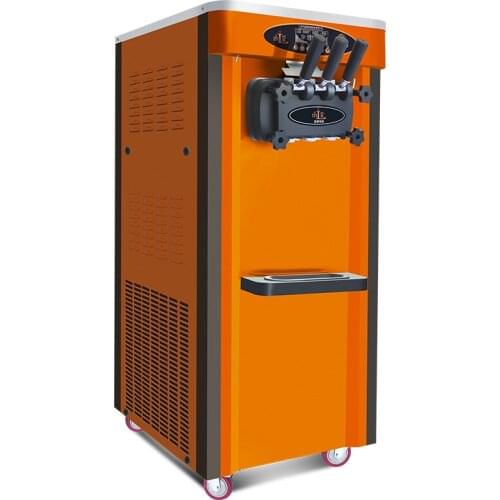 Commercial Vertical Soft Ice Cream Machine 3 Flavors Ice Cream Roll Maker Yogurt Making Vending Machine For Sale