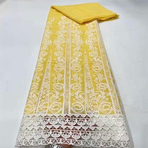 SJ Lace New Style African Chiffon Laser Hole Embroidery Fashionable soft lace fabric 2021 High Quality Classic French Lace A2-37