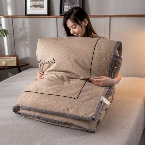 Quilt winter quilt core thickened warm space student dormitory single double spring and autumn all season cotton quilt