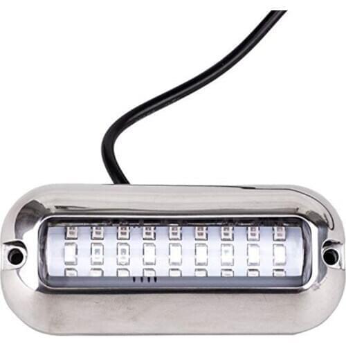 12V LED Boat Transom Light Underwater Pontoon Marine Ship Boat Accessories Light Stainless Steel Waterproof Marine Light IP68