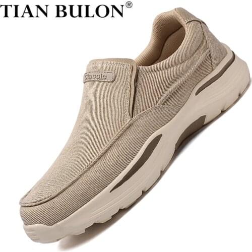 Men Canvas Shoes Espadrilles Breathable Casual Shoes Luxury Brand Men Loafers Slip on Ultralight Lazy Boat Shoes Plus Size 39-48