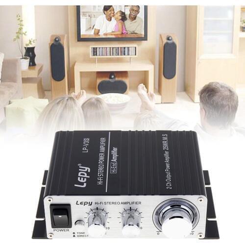 Lepy V3 Mini 20W 12V 20Hz - 20KHz HiFi Stereo Auto Car Power Amplifier Motorcycle Boat Vehicle Amp Suitable for MP3 MP4