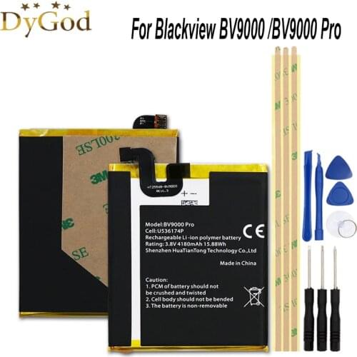 4180mAh U536174P For Blackview BV9000 Battery Mobile Phone Replacement Backup Batteria Batterie For Blackview BV9000 Pro+Tools