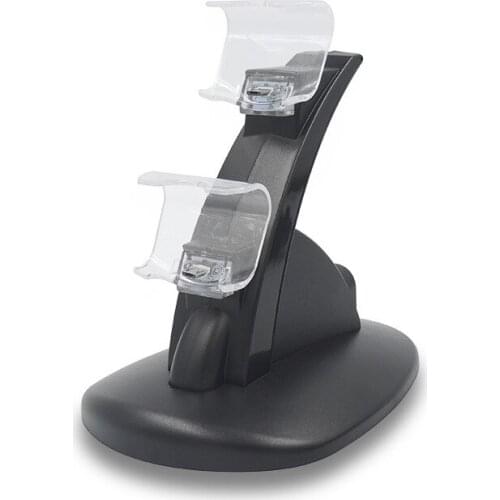 PS4 Charger Black Handle Direct Charge USB Charging Stand Stand Blu-ray Dual Charger PS4 Game Handle Holder