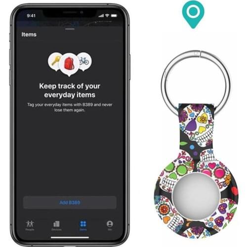 For Apple Airtags Durable Silicone Protective Sleeve For Apple Locator Tracker Anti-Lost Device Keychain Protective Sleeve
