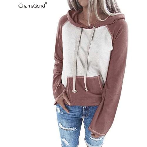 Patchwork Hoodies Women Autumn Winter Sweatshirts Harajuku Oversized Warm Drawstring Hooded Hoodies Pullover Pocket Tops S-5XL