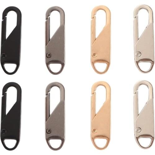 10pcs Fashion Metal zipper repair kits Zippers lightning zippers puller for Zipper Slider DIY Sewing Craft sewing Kits Metal Zip