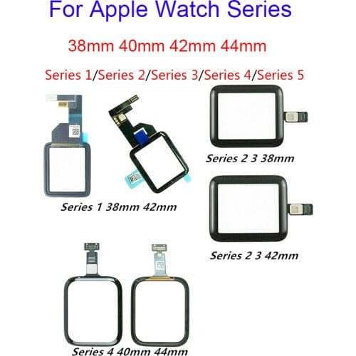 100% Tested Touch Glass For Apple Watch Series 38mm 40mm 42mm 44mm For Watch Series 1 2 3 4 5 LCD Display Touch Digitizer Glass