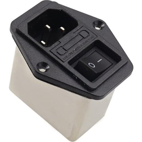 10A power EMI filter CANNY WELL EMI with rocker switch & socket Connector CA