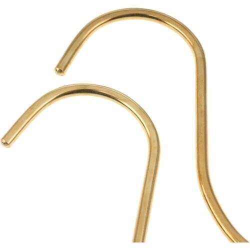 2 Packs Brass Billiards Snooker Pool Table Edge Hook Cue Racks Cue Holder