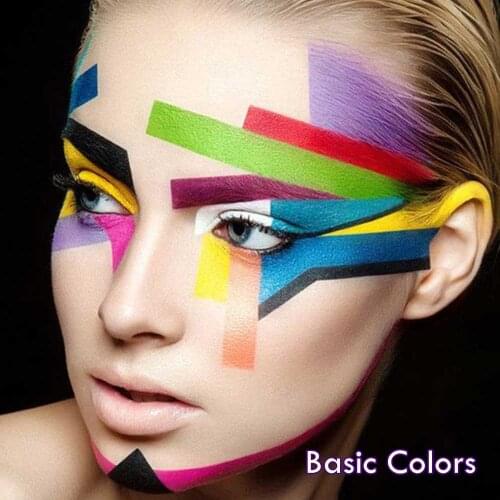 3 pcs/lot Water Activated Vibrant Face And Body Paint Non-toxic Professional Makeup Pigment For Festival Halloween And Carnival