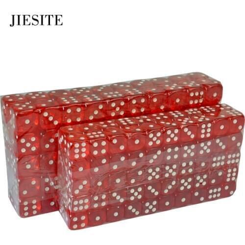 Acrylic Digital Dices Entertainment Gambling Transaprent Drinking Dice Casino Texas Poker 6 Side Translucent Dice Set Board Game