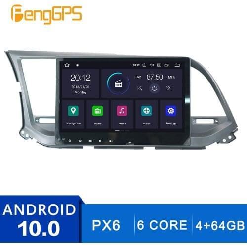 Android 10.0 CD DVD Player For Hyundai Elantra 2015-2018 Multimedia Headunit Auto Stereo GPS Navigation Radio Carplay DSP 6Core