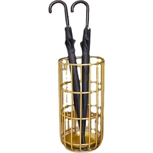 Large The umbrella receive shelf home hall commercial Wrought iron circular umbrella holder home decor barrel Hang put shelf