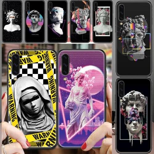 Medusa David Art Statue Phone case For Samsung Galaxy A 3 5 7 8 10 20 21 30 40 50 51 70 71 E S 2016 2018 4G black pretty shell