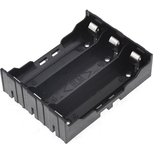 HFES DIY Battery Holder w 6 Pins for 3x 18650 Rechargeable Li-ion Batteries