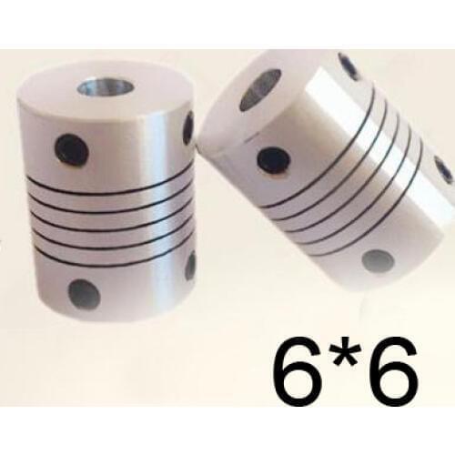 30pcs/lot 6x6 CNC Motor Jaw Shaft Coupler 6mm to 6mm 6 to 6 Flexible Coupling 18mm OD 25mm length (D18 L25)