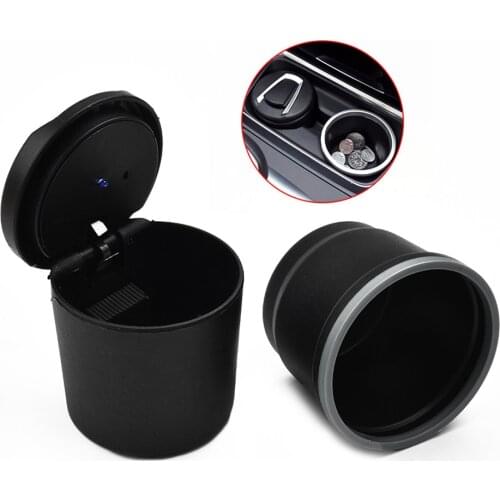 Global Hot Sale 2020 New Fashion 1pc For Car Ashtray With LED Lamp Multi-Functional Ashtray Storage Jar For Bmw F30 Ashtray