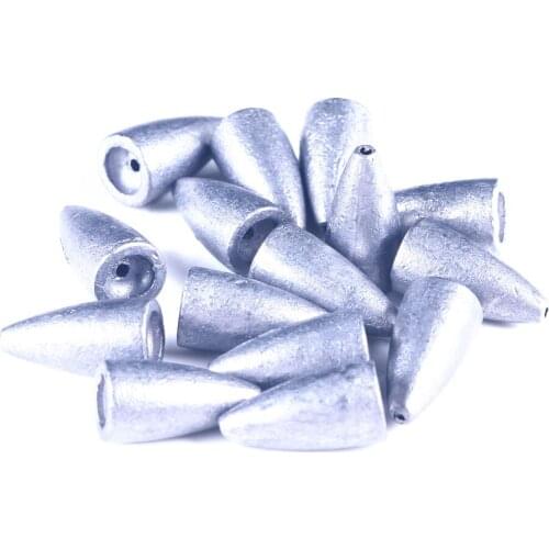 HENGJIA Fishing Weight Sinkers 1.75 3.5g 5g 7g 10g 14g 21g Bullet Weight Sinker Fishing Tackle Accessories