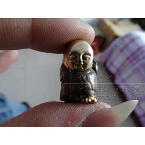 Exquisite Antique collection copper Buddhist monk Statue