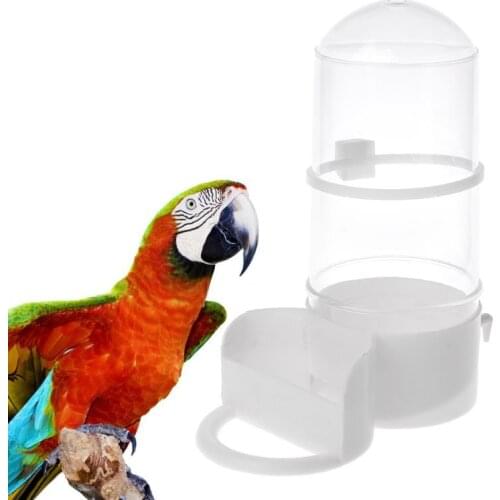 Bird Feeder Automatic Food Water Feeding Parrot Hamster Pet Clip Cage Dispenser