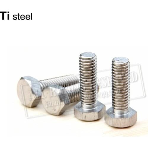 M16 bolt titanium hex bolt 35mmti bolts titanium screw rod titanium steel