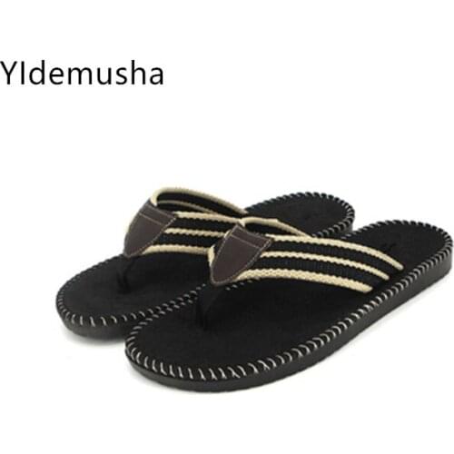 Man Flip Flops Summer 2020 mens soft Comfortable Casual sandals Indoor mens Flat Slippers Outdoor mens Beach Non slip Slippers