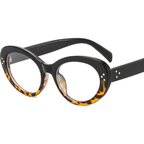 Retro Rivet Small Frame Cat Eye Optical Glasses Frames Men Women Fashion Computer Eyeglasses 50464