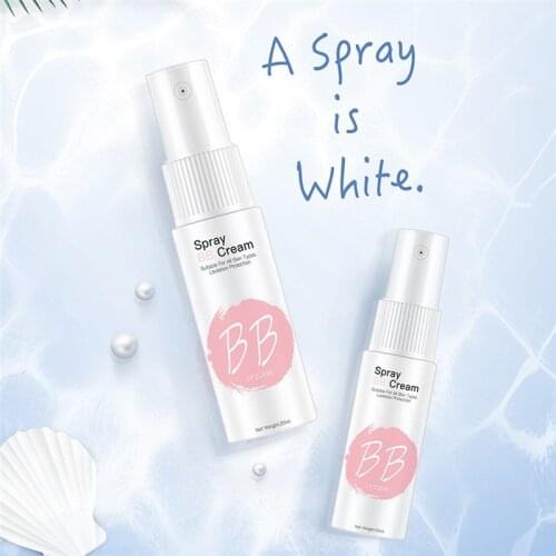 Spray BB Cream Concealer Brighten Whitening Moisturizing Base Face Foundation Makeup Beauty Skin Care 20ml Korean Cosmetic