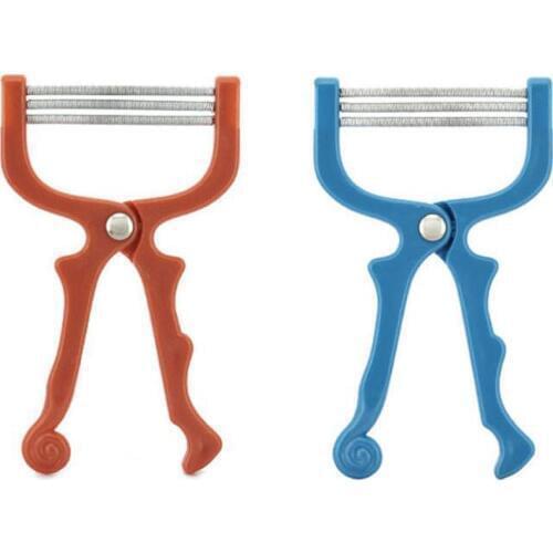 Makeup Facial Hair Epilator Hair Removal Device Plastic Resin Stainless Steel Spring Face Cosmetics Hair Shaving Tool One Piece