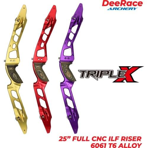 Archery 25" Inches ILF Recurve Bow Riser Handle for Target Aluminum Alloy CNC 6061 T6 Right Hand RH Targeting