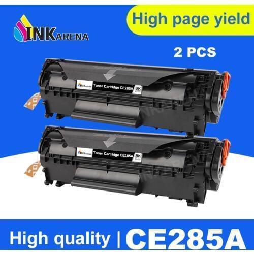 INKARENA 2PCS CE285A Toner Cartridge For HP 285A 85A LaserJet Pro P1102 M1130 M1132 M1210 M1212nf M1214nfh M1217nfw Black