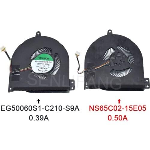 For DELL Latitude E5470 E5475 Laptop CPU Cooling Fan EG50060S1-C210-S9A 0XGYJW XGYJW CN-0XGYJW DC 5V 0.39A NS65C02-15E05 0.50A
