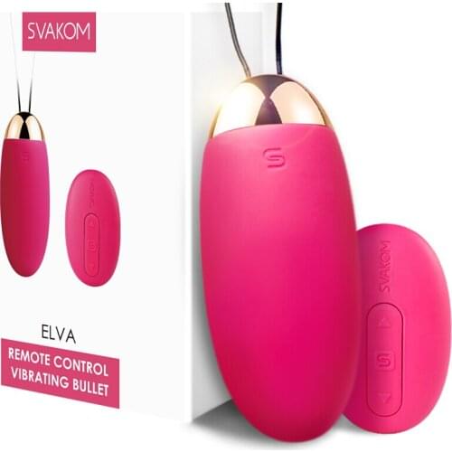 SVAKOM Bullet Vibrator for G-Spot Stimulation, Elva Wireless Vibrating Eggs, Wearable Love Balls with 26 Vibration Patterns