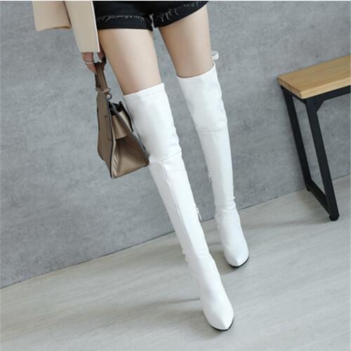 2019 women thigh high boots Pointed Toe thin high heel Womens Shoes Woman sexy party woman Over the knee boots large sizes 43