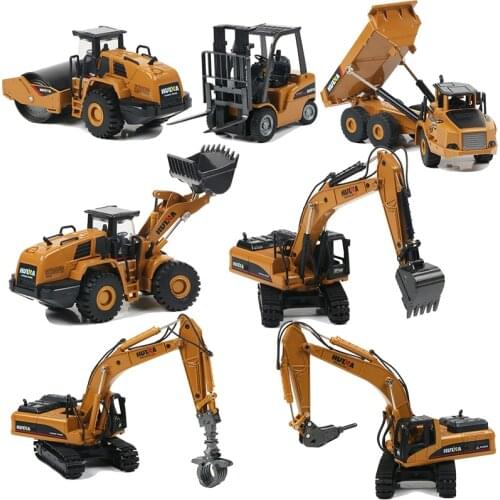 1:50 Alloy Diecast Dump Truck Excavator Wheel Loader Tractor Metal Model Engineering Construction Vehicle Toys for Boys Car