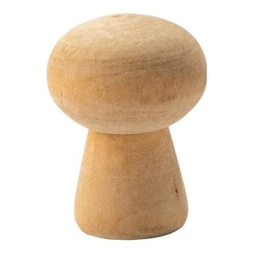 10PCS Unfinished Wooden Mushroom Natural Wooden Mushrooms Mini Mushroom Various Sizes Wooden Mushroom