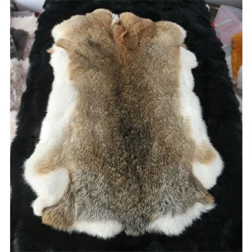 100% Genuine Rabbit Fur Raw Material Clothing Accessories Wholesale Original Rabbit Real Leather Fur