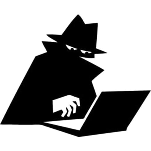 15.9cm*12.9cm Spy Cloak Computer Vinyl Car-Styling Car Sticker