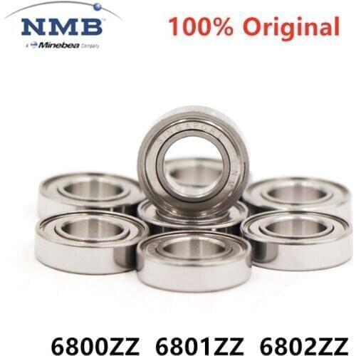 20pcs original NMB Minebea high speed bearing L-1910ZZ 10*19*5 mm 6800ZZ L-2112KK 12*21*5 mm 6801ZZ L-2415ZZ 15*24*5 mm 6802ZZ
